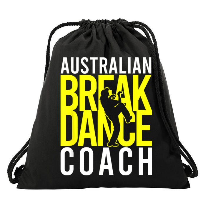 Australian Breakdance Coach Drawstring Bag