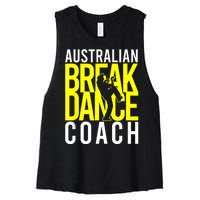 Australian Breakdance Coach Women's Racerback Cropped Tank