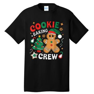 Alien & Bee Christmas Exchange Fun Xmas Cookie Baking Crew Tall T-Shirt