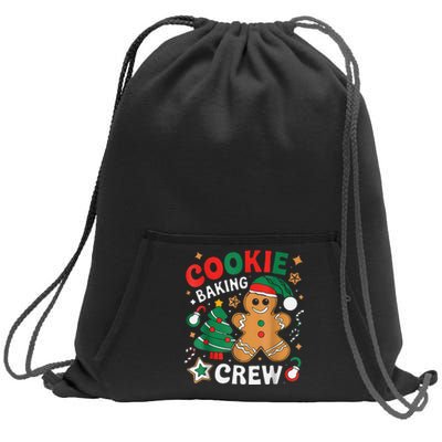 Alien & Bee Christmas Exchange Fun Xmas Cookie Baking Crew Sweatshirt Cinch Pack Bag