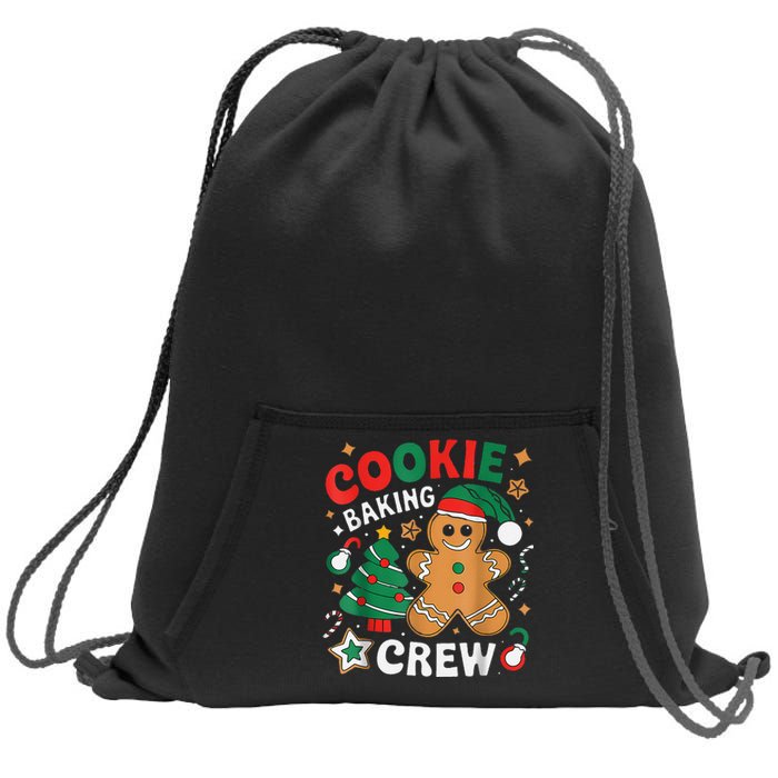 Alien & Bee Christmas Exchange Fun Xmas Cookie Baking Crew Sweatshirt Cinch Pack Bag