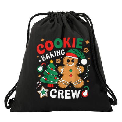 Alien & Bee Christmas Exchange Fun Xmas Cookie Baking Crew Drawstring Bag