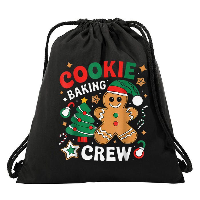 Alien & Bee Christmas Exchange Fun Xmas Cookie Baking Crew Drawstring Bag