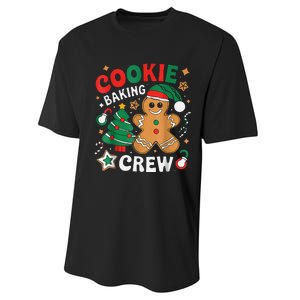 Alien & Bee Christmas Exchange Fun Xmas Cookie Baking Crew Performance Sprint T-Shirt