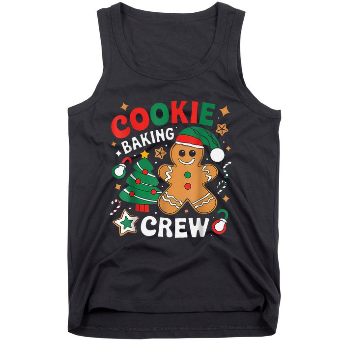 Alien & Bee Christmas Exchange Fun Xmas Cookie Baking Crew Tank Top