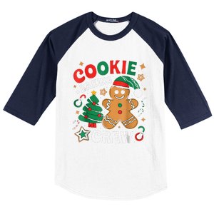 Alien & Bee Christmas Exchange Fun Xmas Cookie Baking Crew Baseball Sleeve Shirt