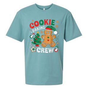 Alien & Bee Christmas Exchange Fun Xmas Cookie Baking Crew Sueded Cloud Jersey T-Shirt