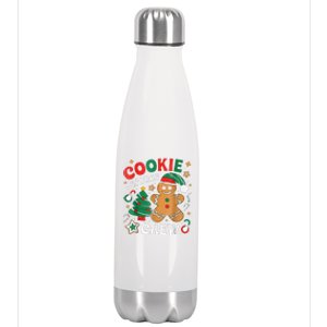 Alien & Bee Christmas Exchange Fun Xmas Cookie Baking Crew Stainless Steel Insulated Water Bottle