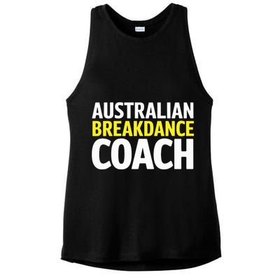 Australian Breakdancing Costume Break Dancer Coach Matching Ladies PosiCharge Tri-Blend Wicking Tank