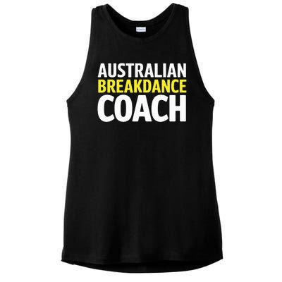 Australian Breakdancing Costume Break Dancer Coach Matching Ladies PosiCharge Tri-Blend Wicking Tank