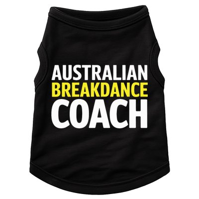 Australian Breakdancing Costume Break Dancer Coach Matching Doggie Tank
