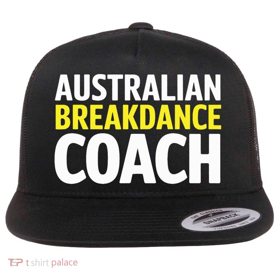 Australian Breakdancing Costume Break Dancer Coach Matching Flatbill Hat