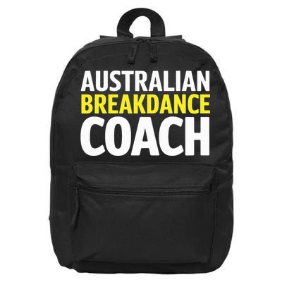 Australian Breakdancing Costume Break Dancer Coach Matching 16 in Basic Backpack