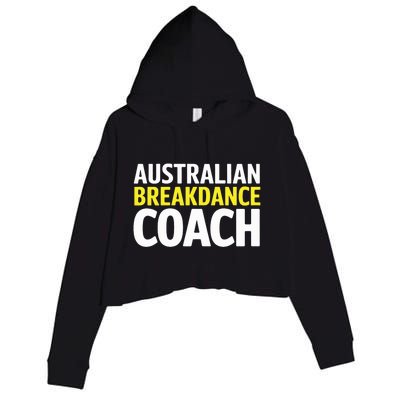 Australian Breakdancing Costume Break Dancer Coach Matching Crop Fleece Hoodie