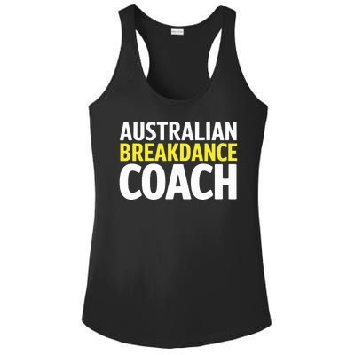 Australian Breakdancing Costume Break Dancer Coach Matching Ladies PosiCharge Competitor Racerback Tank