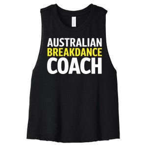 Australian Breakdancing Costume Break Dancer Coach Matching Women's Racerback Cropped Tank