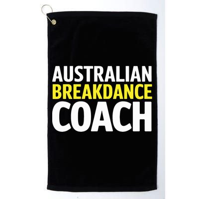 Australian Breakdancing Costume Break Dancer Coach Matching Golf Towel