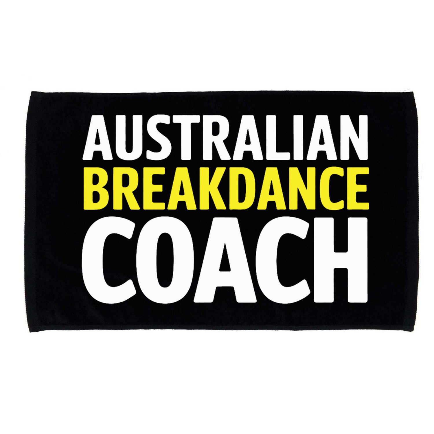 Australian Breakdancing Costume Break Dancer Coach Matching Microfiber Hand Towel