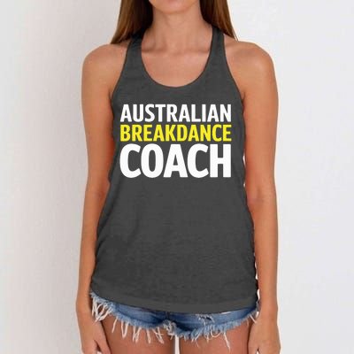 Australian Breakdancing Costume Break Dancer Coach Matching Women's Knotted Racerback Tank