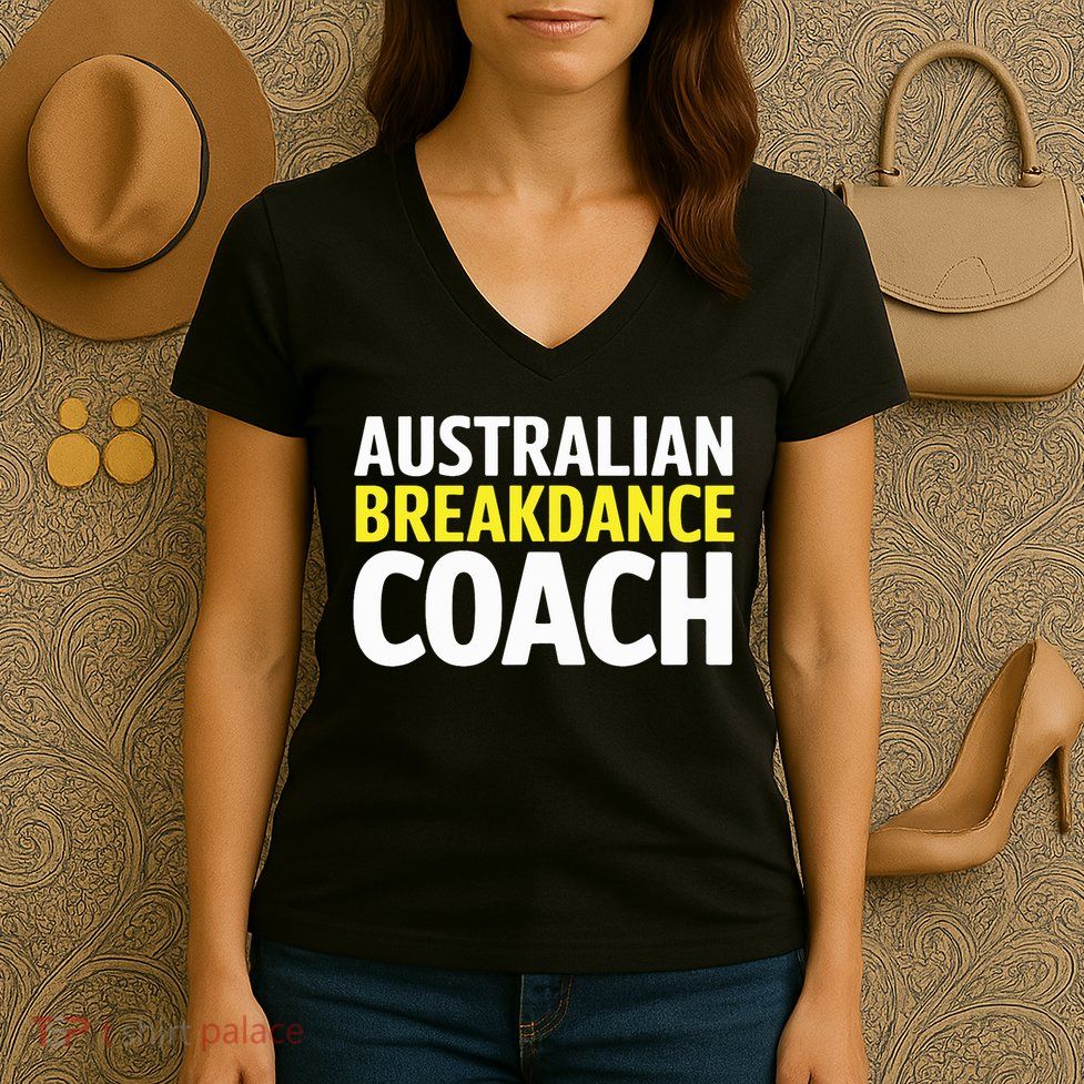 Australian Breakdancing Costume Break Dancer Coach Matching Women's V-Neck T-Shirt