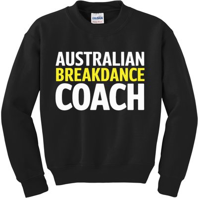 Australian Breakdancing Costume Break Dancer Coach Matching Kids Sweatshirt