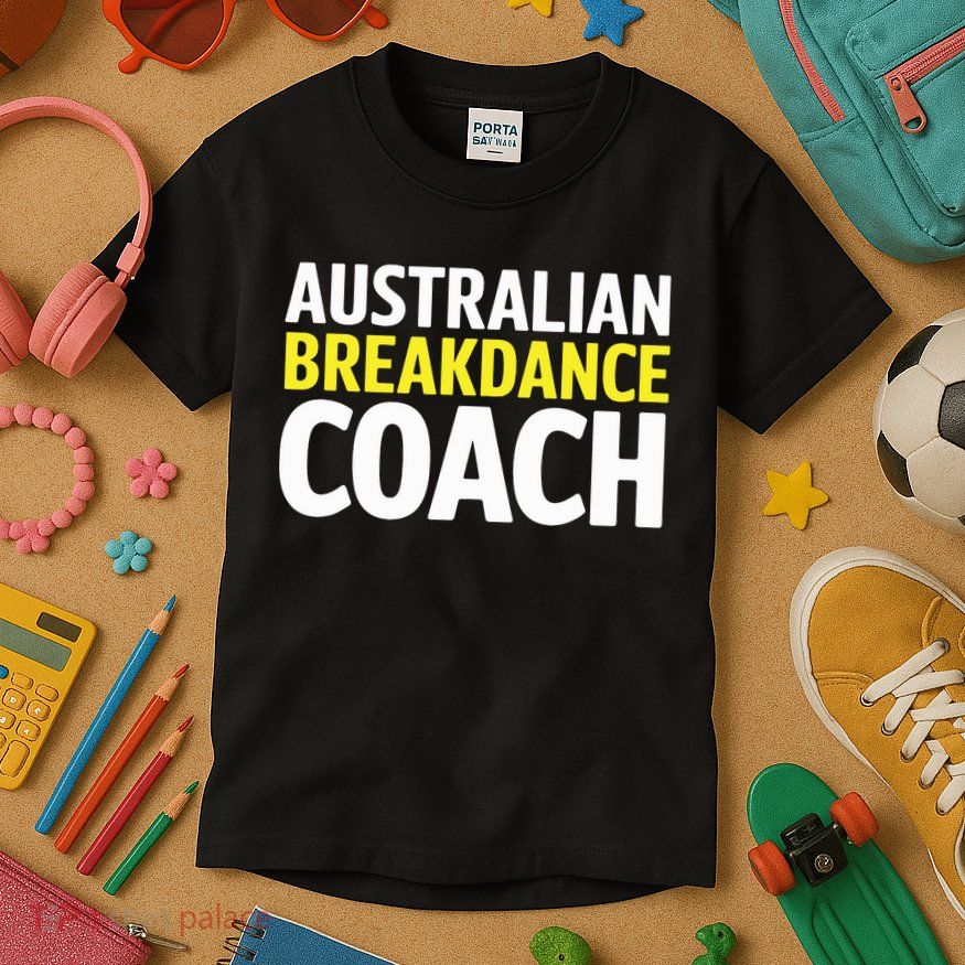 Australian Breakdancing Costume Break Dancer Coach Matching Kids T-Shirt
