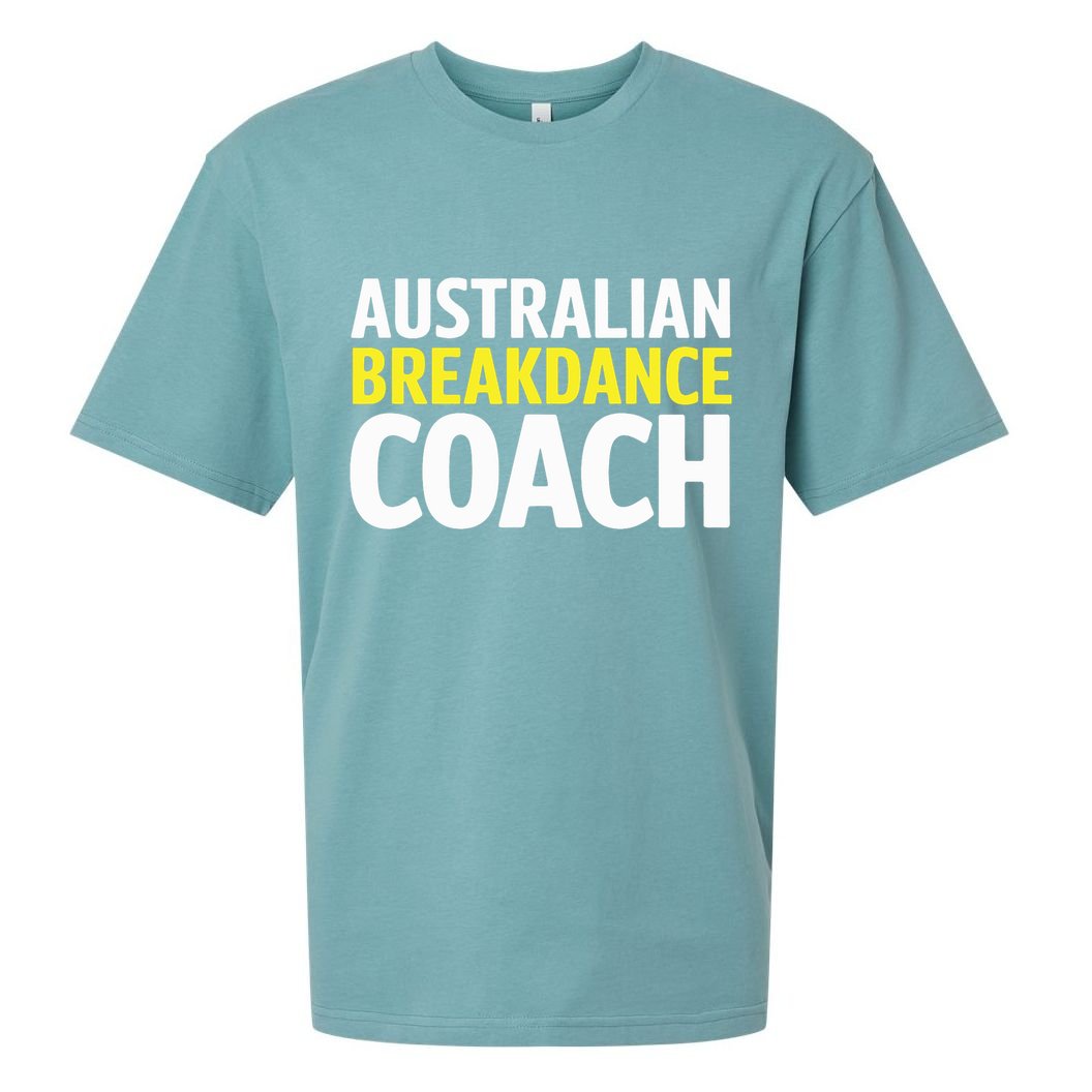 Australian Breakdancing Costume Break Dancer Coach Matching Sueded Cloud Jersey T-Shirt