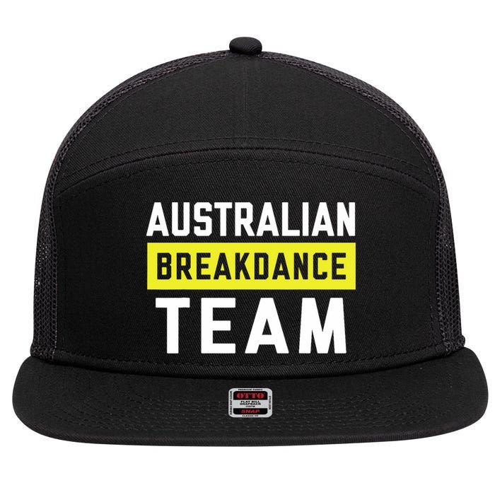 Australian Breakdancing Costume Team Break Dancer Matching 7 Panel Mesh Trucker Snapback Hat