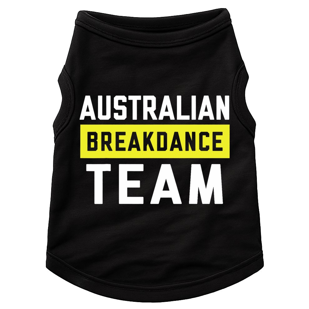 Australian Breakdancing Costume Team Break Dancer Matching Doggie Tank