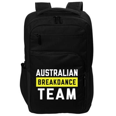 Australian Breakdancing Costume Team Break Dancer Matching Impact Tech Backpack