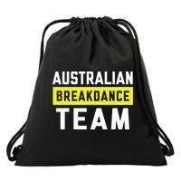 Australian Breakdancing Costume Team Break Dancer Matching Drawstring Bag