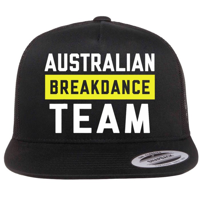 Australian Breakdancing Costume Team Break Dancer Matching Flat Bill Trucker Hat