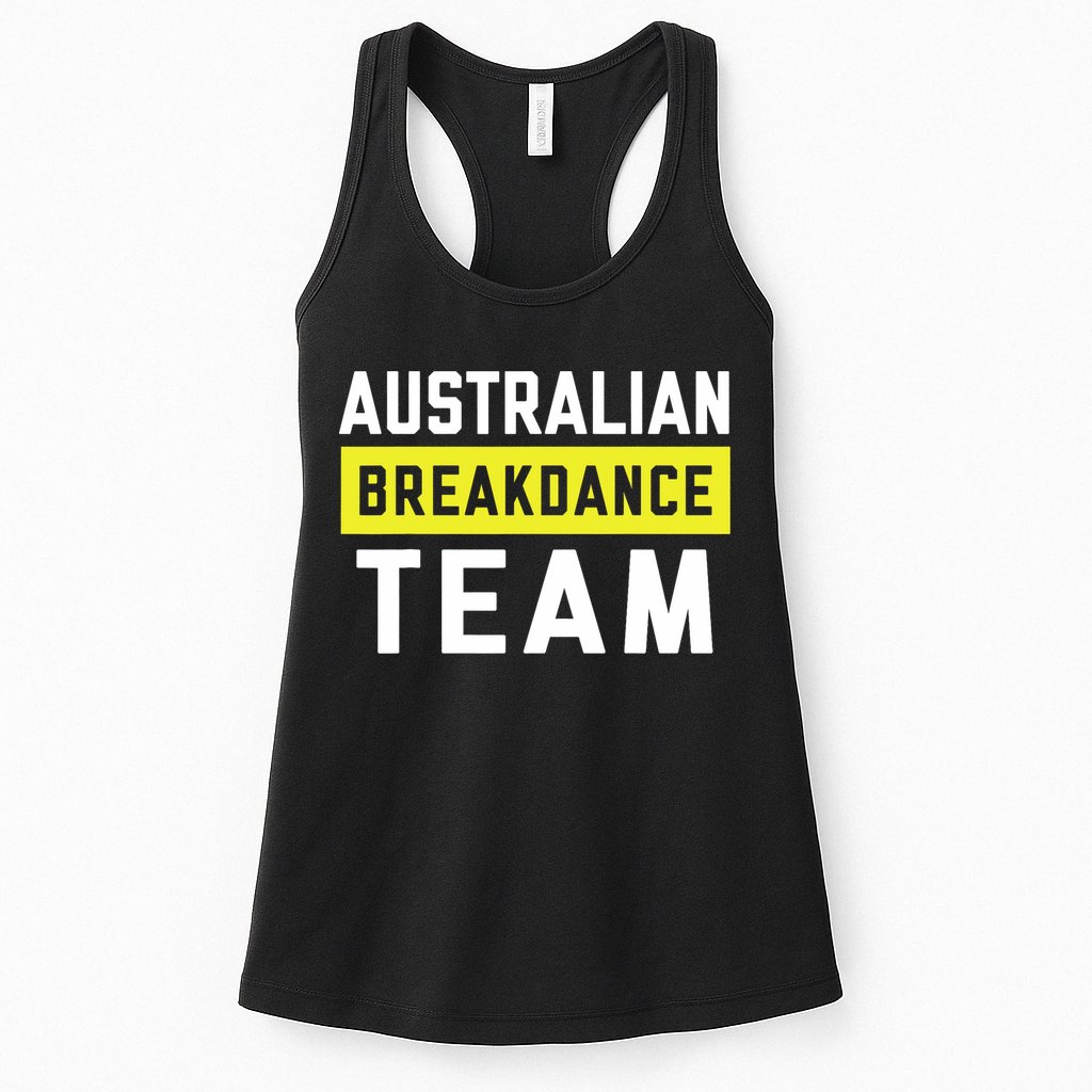 Australian Breakdancing Costume Team Break Dancer Matching Womens Tank Top