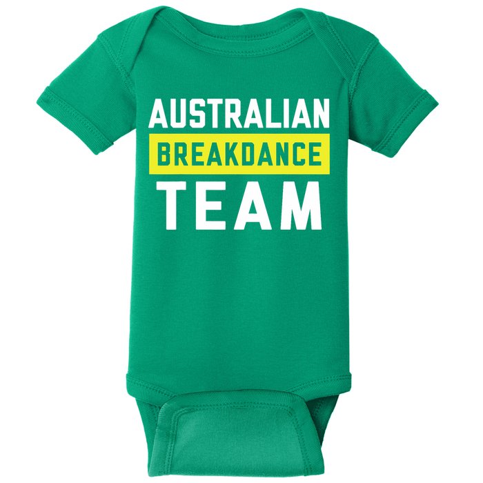 Australian Breakdancing Costume Team Break Dancer Matching Baby Bodysuit