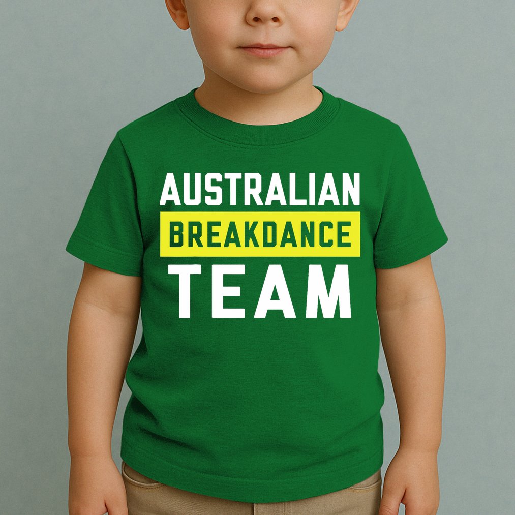Australian Breakdancing Costume Team Break Dancer Matching Toddler T-Shirt