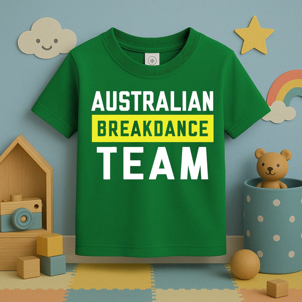 Australian Breakdancing Costume Team Break Dancer Matching Toddler T-Shirt