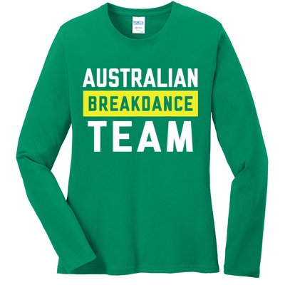 Australian Breakdancing Costume Team Break Dancer Matching Ladies Long Sleeve Shirt