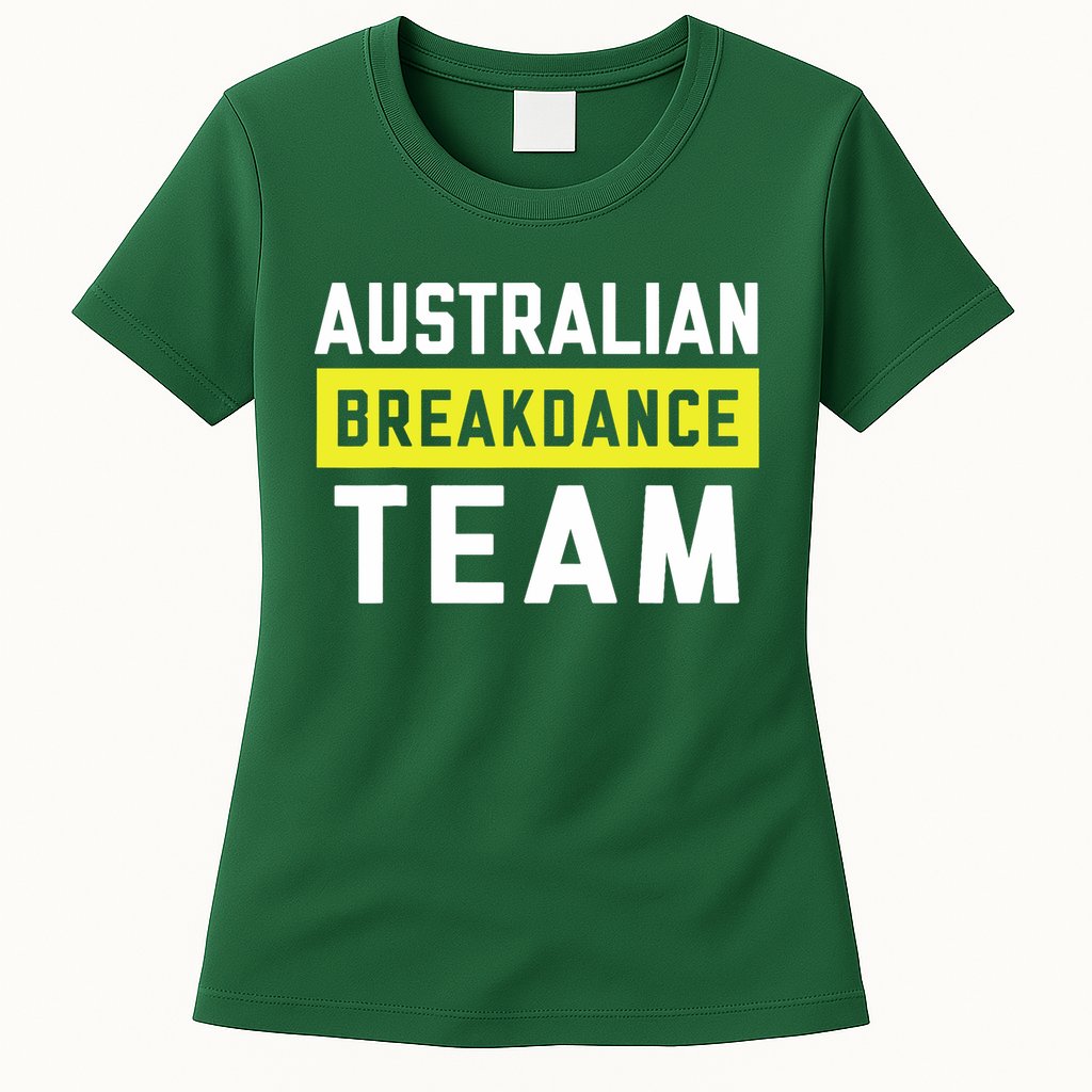 Australian Breakdancing Costume Team Break Dancer Matching Womens T-Shirt