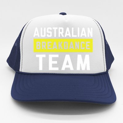 Australian Breakdancing Costume Team Break Dancer Matching Trucker Hat