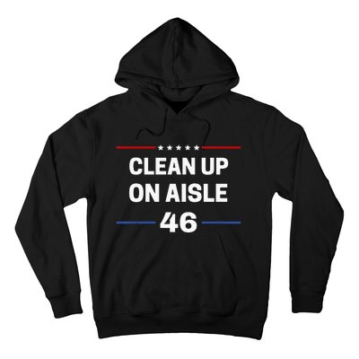 Anti Biden Clean Up On Aisle 46 Impeach Biden Political Hoodie