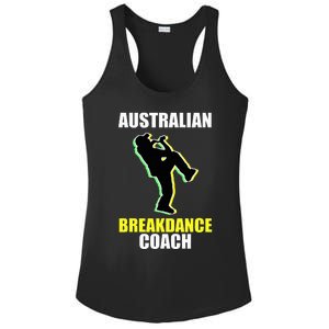 Australian Breakdance Coach Halloween Costume Break Dancer Ladies PosiCharge Competitor Racerback Tank