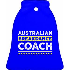 Australian Breakdancing Costume Matching Ceramic Bell Ornament