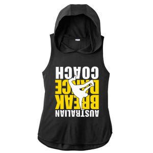 Australian Breakdance Coach Costume Ladies PosiCharge Tri-Blend Wicking Draft Hoodie Tank