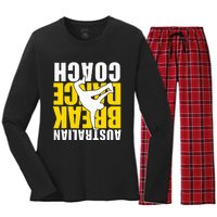 Australian Breakdance Coach Costume Women's Long Sleeve Flannel Pajama Set 