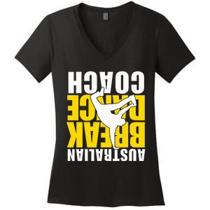 Australian Breakdance Coach Costume Women's V-Neck T-Shirt