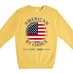 American By Choice Est 1989 Premium Crewneck Sweatshirt