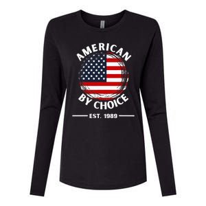 American By Choice Est 1989 Womens Cotton Relaxed Long Sleeve T-Shirt