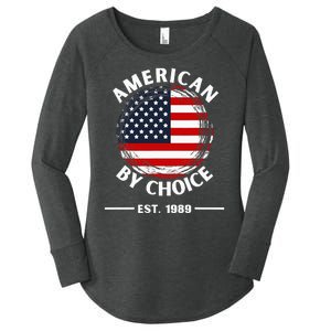 American By Choice Est 1989 Women's Perfect Tri Tunic Long Sleeve Shirt