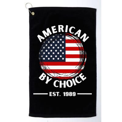 American By Choice Est 1989 Golf Towel