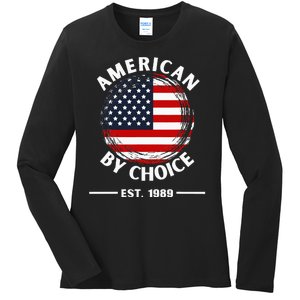 American By Choice Est 1989 Ladies Long Sleeve Shirt